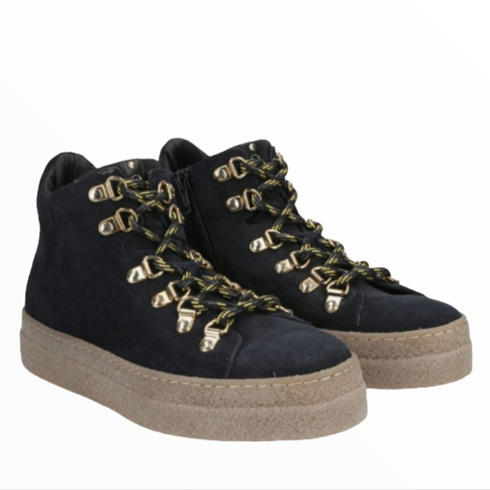 DONNA Carolina Green Suede Platform Shoes
